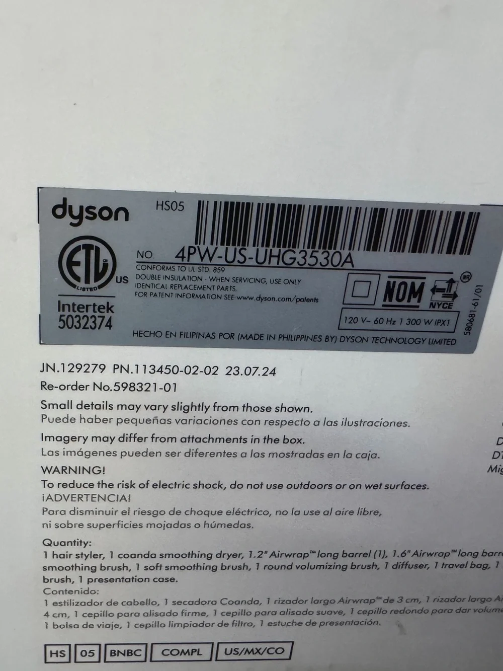 Dyson Airwrap Multi-Styler Complete Long - Coanda Airflow, Volumizing Hair Dryer